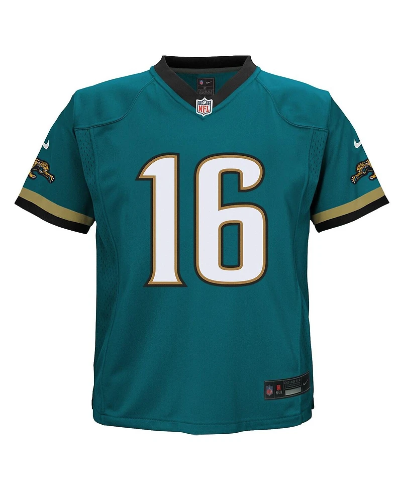 Nike Preschool Trevor Lawrence Teal Jacksonville Jaguars Prowler Throwback Player Game Jersey