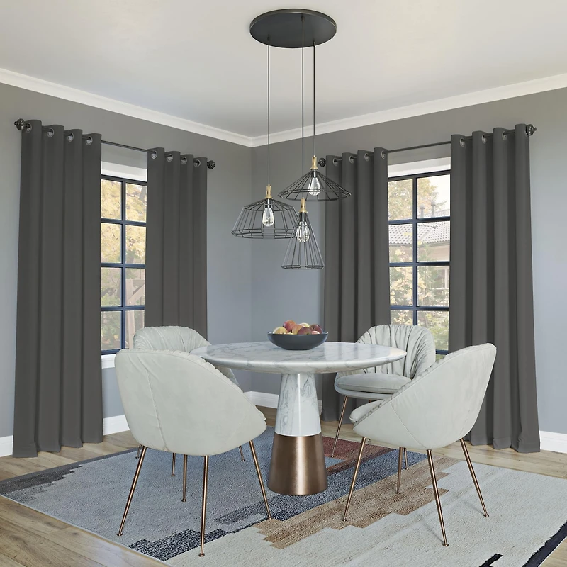 Oslo Theater Grade Extreme 100% Blackout Grommet Curtain Panel