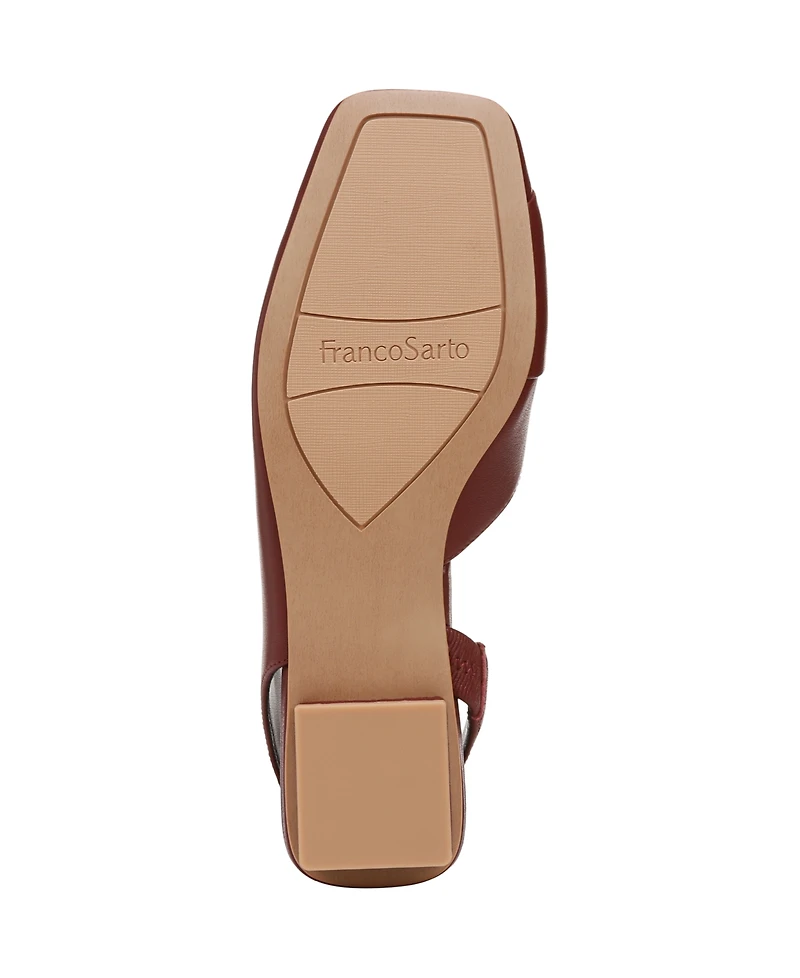 Franco Sarto Women's Teagan Square Toe Slingback Flats