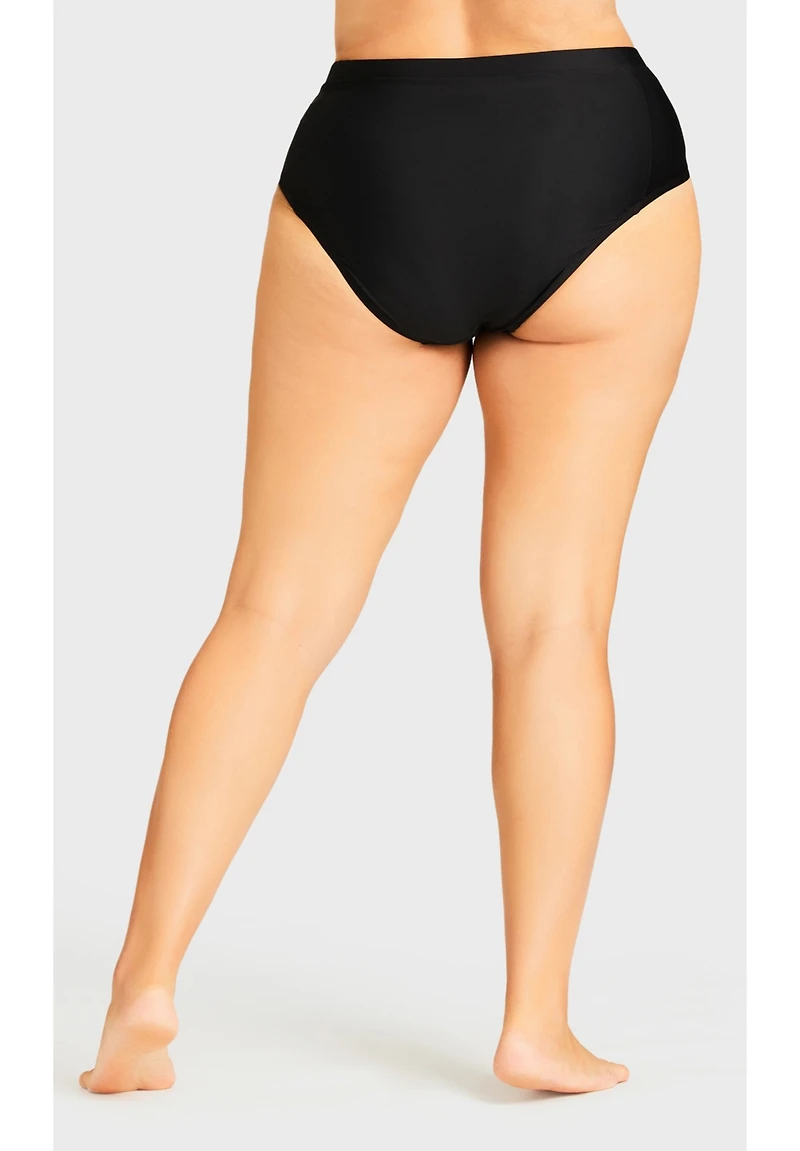 Avenue Plus Knit High Waist Swim Brief