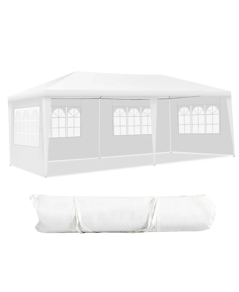 Skonyon 10 x 20 Feet Outdoor Party Wedding Canopy Tent with Removable Walls and Carry Bag
