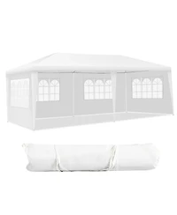 Skonyon 10 x 20 Feet Outdoor Party Wedding Canopy Tent with Removable Walls and Carry Bag