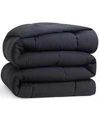 Premium Quilted All Season Goose Down Alternative Comforter with Corner Tabs - Queen 88"X88"