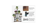 Tribesigns Corner Plant Stand Indoor, 6 Tiered Plant Shelf Flower Stand, Tall Multiple Potted Plant Holder Rack Planter Organizer