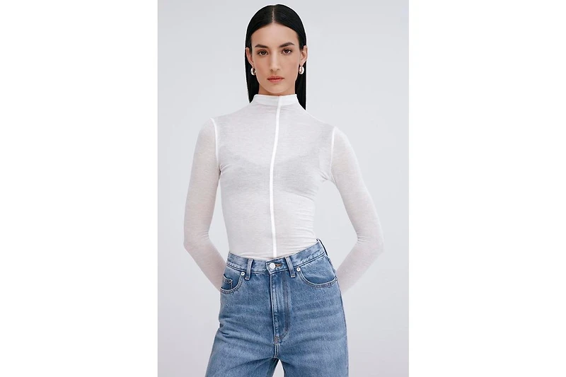 Marcella Women's Alicia Sheer Turtleneck