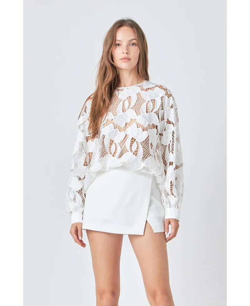 endless rose Women's Lace Blouse