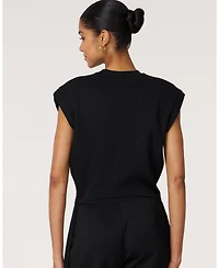 Rebody Active Women's Nadine Scuba Shirring Top