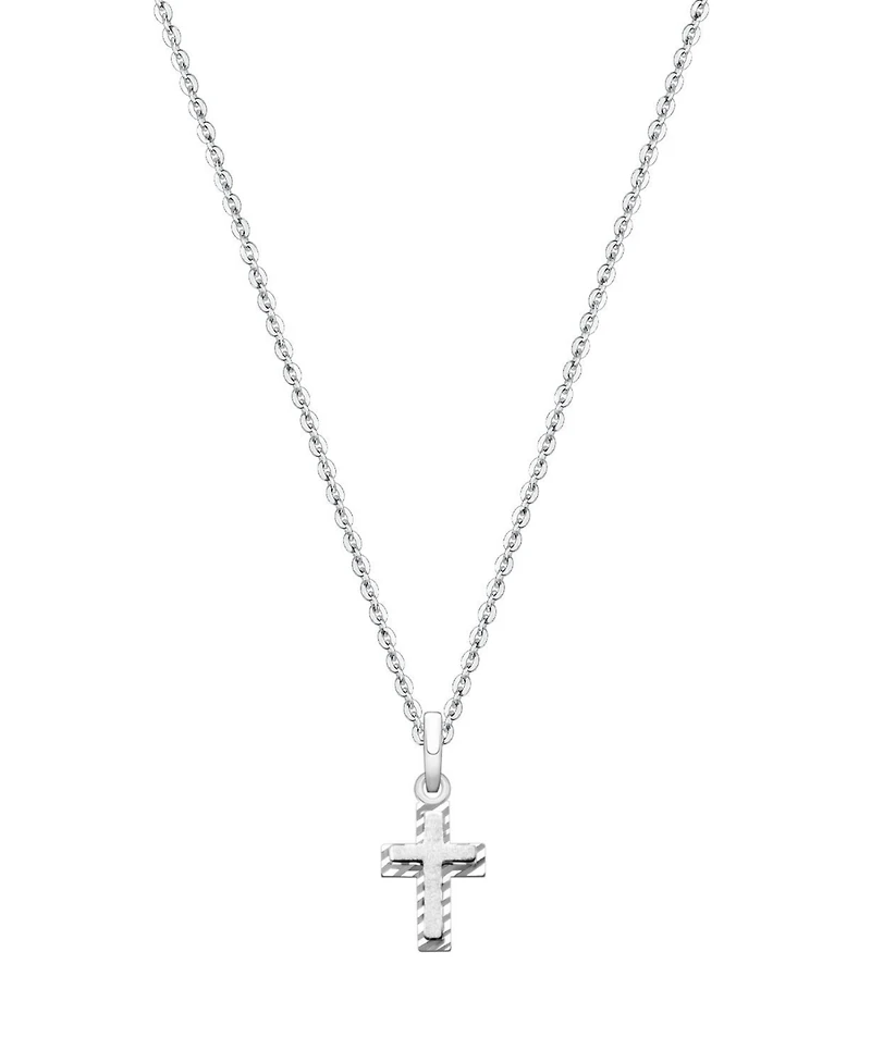 Tiny Blessings Kids Children's 14K Gold Beautifully Beveled Cross 12-14" Necklace