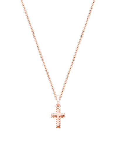 Tiny Blessings Kids Children's 14K Gold Beautifully Beveled Cross 12-14" Necklace