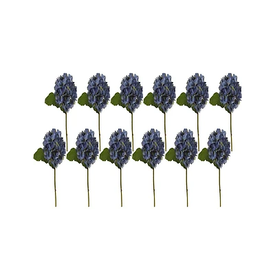 Slickblue Beautiful Hydrangea Artificial Flower for Elegant Decor (Set of 12)
