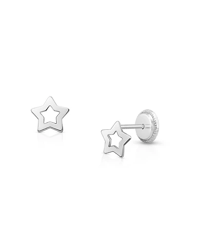 Tiny Blessings Children's 14K Gold Wish Upon a Star Studs Girls' Screw Back Earrings