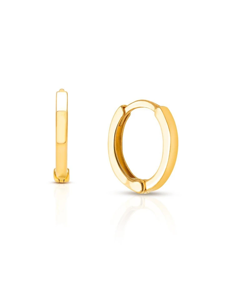 Tiny Blessings Children's 14K Gold Modern 11mm Girls' Huggie Hoop Earrings