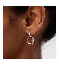 Ana Luisa Silver Drop Earrings - Sage Silver