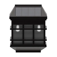 Wall Mount Led Solar Powered Fence And Deck Lights - All-Weather Decorative Solar Lights - Set Of 6