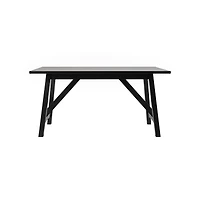Merrick Lane Carroll Wooden Dining Table With Trestle Style Base