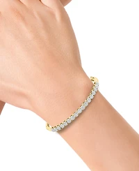 Effy Diamond Multi Cluster Bangle Bracelet (7/8 ct. t.w.) in 14k Two-Tone Gold