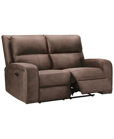 Abbyson Living 64" Fabric Manual Reclining Loveseat