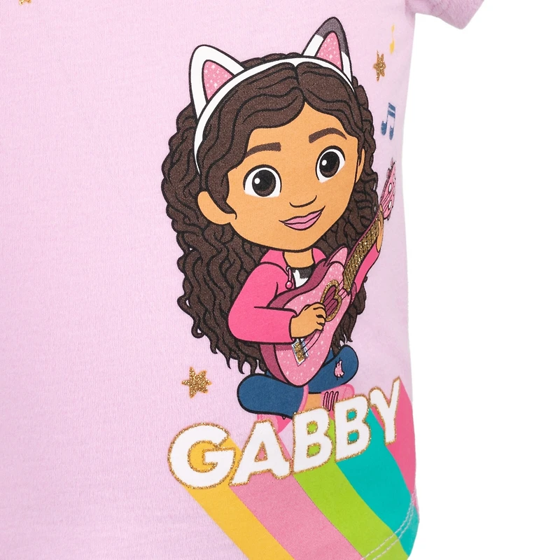 Gabby's Dollhouse Toddler Girls Dreamworks Gabbys Pandy Paws 3 Pack T-Shirts