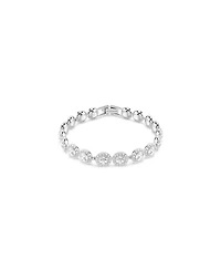 Swarovski Round Cut White Rhodium Plated Una Bracelet