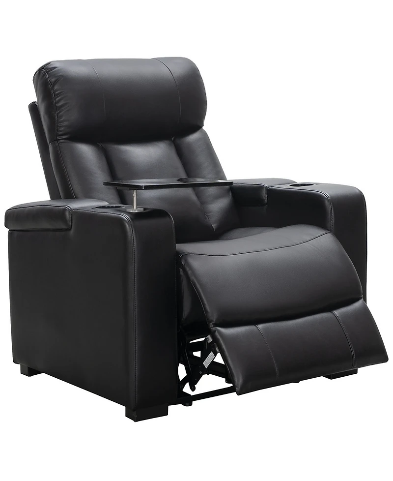 Abbyson Living 38" Polyurethane Leather Power Recliner