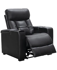 Abbyson Living 38" Polyurethane Leather Power Recliner