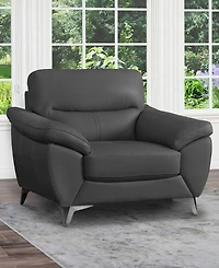 Abbyson Living 44" Top Grain Leather Chair