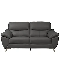 Abbyson Living 70" Top Grain Leather Loveseat