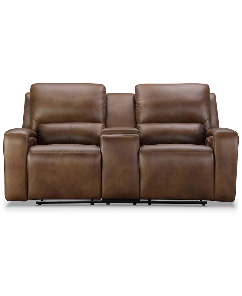 Abbyson Living 78" Leather Power Reclining Loveseat