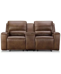 Abbyson Living 78" Leather Power Reclining Loveseat