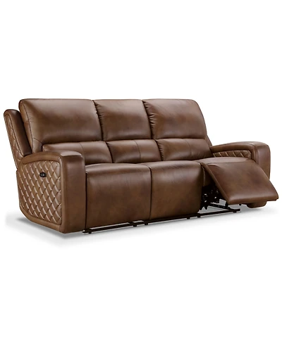 Abbyson Living 86" Leather Power Reclining Sofa