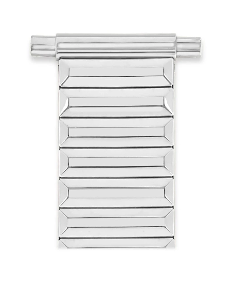 Speidel Men's Twist-o-Flex 16-22MM Adjustable End Bands Silver- Regular