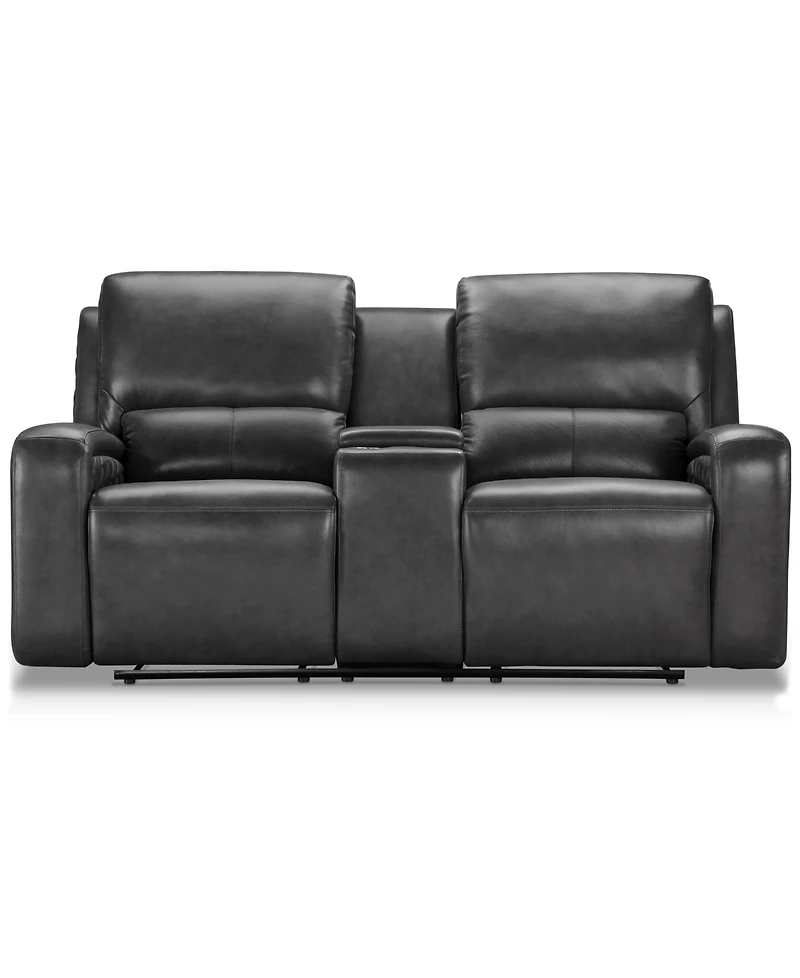 Abbyson Living 78" Leather Power Reclining Loveseat