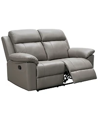 Abbyson Living 63" Leather Manual Reclining Loveseat
