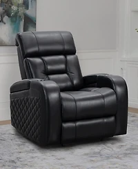 Abbyson Living 42" Leather Theater Power Recliner
