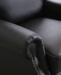 Abbyson Living 33" Pushback Polyurethane Leather Recliner