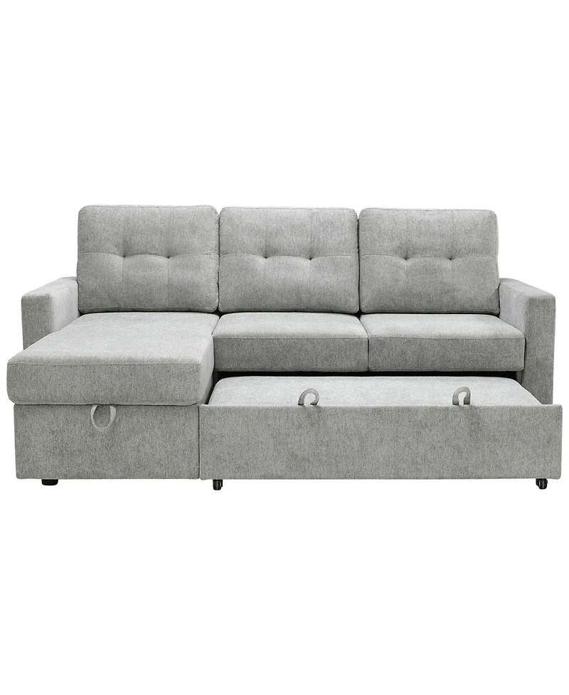 Abbyson Living 83" Fabric Storage Sofa Bed