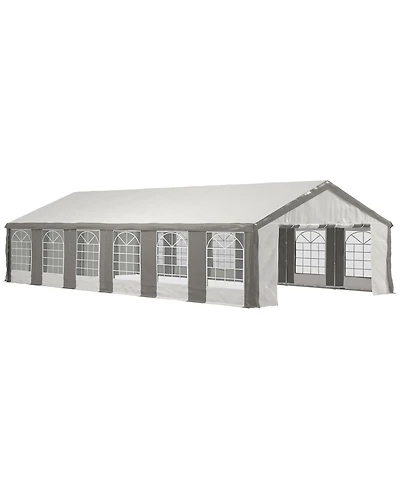 Outsunny 20' x 40' Heavy-duty Large Wedding Tent with Sidewalls,