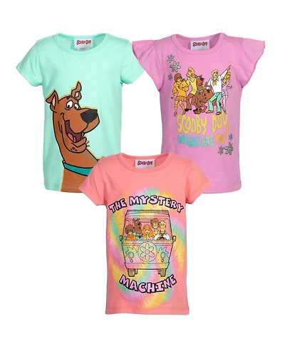 Scooby Doo Toddler Girls 3 Pack T-Shirts