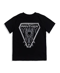 Avengers Boys Marvel Spider-Man Black Panther Iron Man Hulk Captain America 2 Pack Graphic T-Shirts to