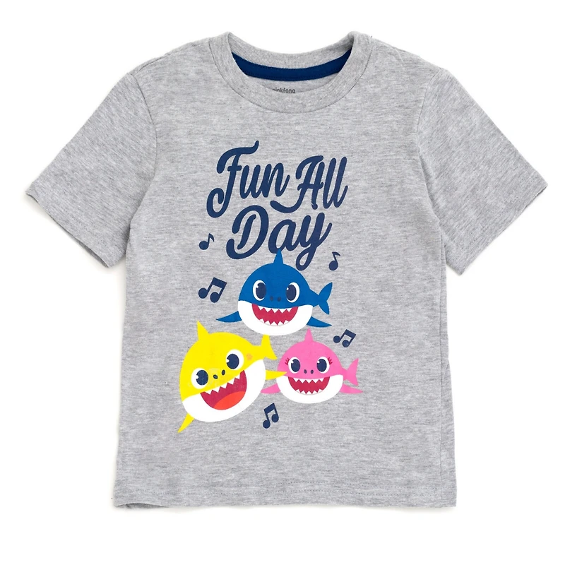 Baby Shark Baby Boys Pinkfong Shark 3 Pack T-Shirts