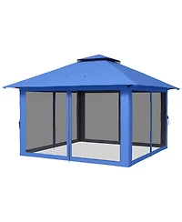 Outsunny 13' x Pop Up Canopy w/ Netting, Weight Bags,