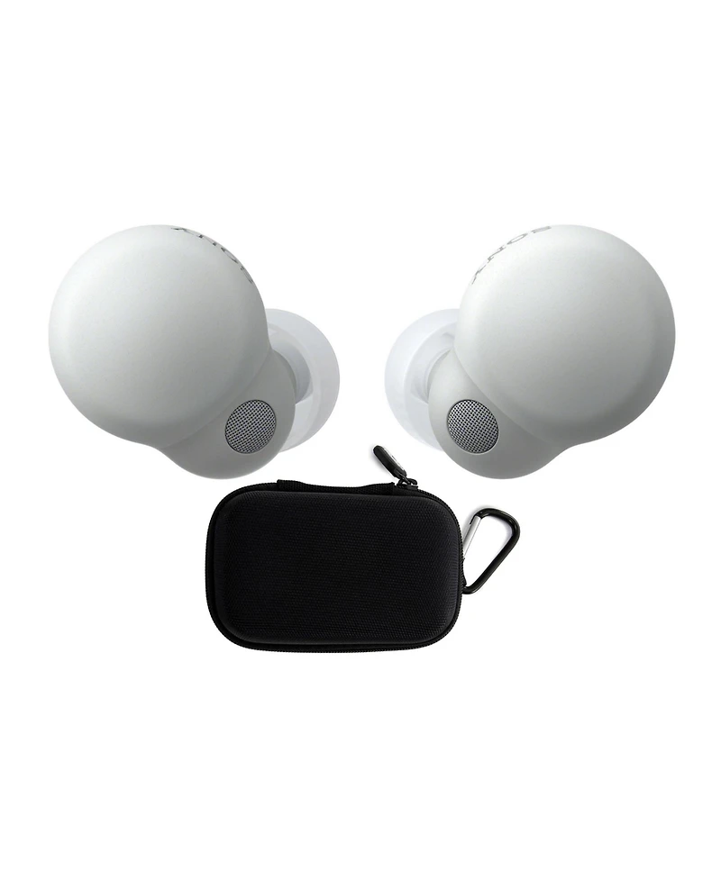 Sony LinkBuds S Truly Wireless Noise Canceling Earbud Headphones (White) Bundle