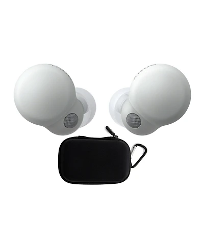 Sony LinkBuds S Truly Wireless Noise Canceling Earbud Headphones (White) Bundle