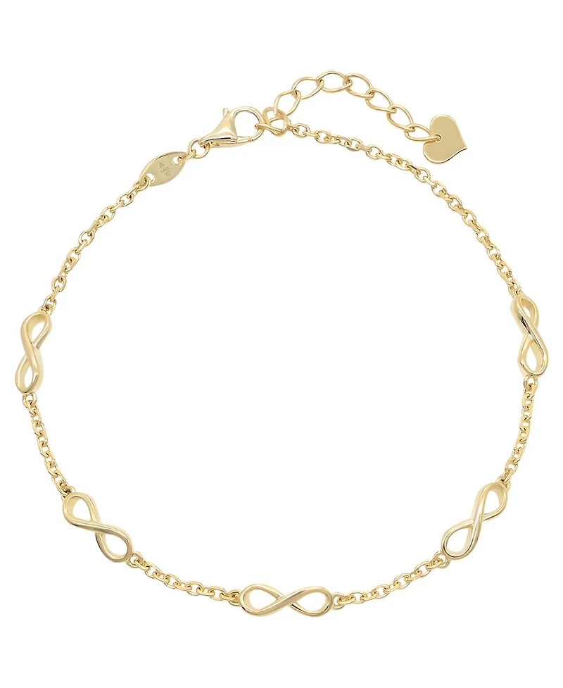 Devata Infinity Chain Bracelet in 14K Gold, 6.5 in adj to 7.5 in, approx. 2.8 grams