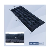 75 x 27.5 Inch Camping Cot Pads with Soft and Breathable Crystal Velvet