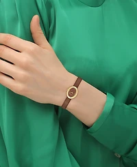 Coach Women's Saddle Sammy Leather Watch 22.5mm