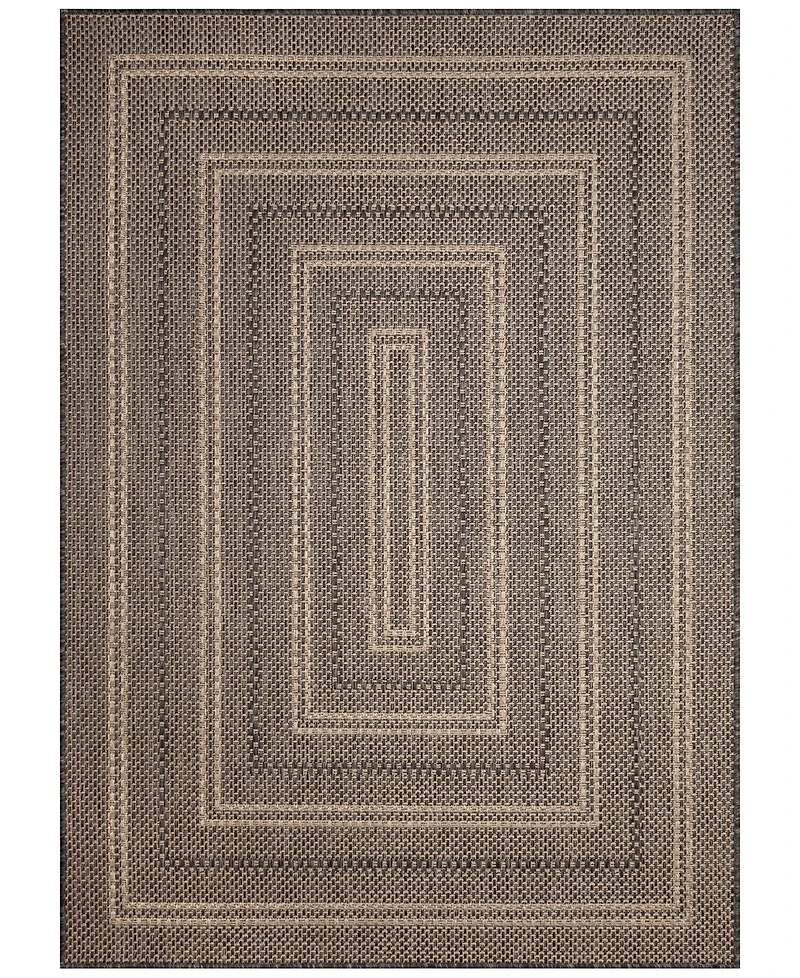Liora Manne' Monaco Multi Border 3'3"x4'11" Area Rug