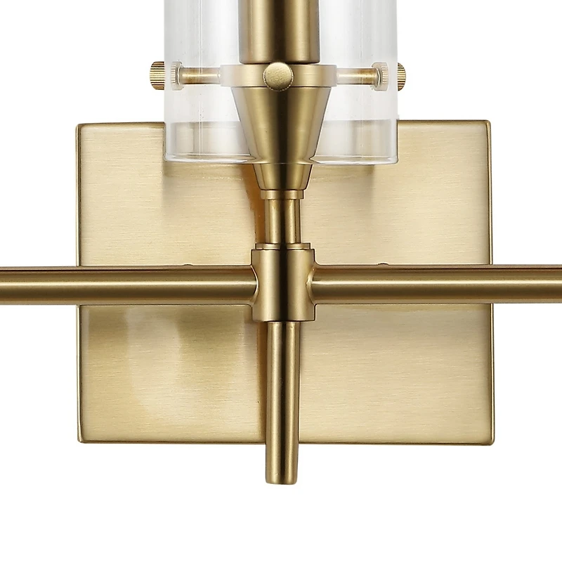 Jonathan Y Cato Bohemian Farmhouse Iron/Glass Led Vanity Light