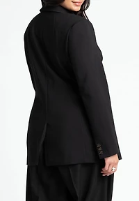 Eloquii Women's Plus The Ultimate Stretch Long Two Button Blazer