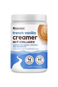 NativePath Keto Coffee Creamer Powder French Vanilla
